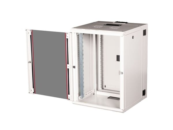 ROLINE 26.21.0013, Veggmonterbar hylle, 16U, 50 kg, Nøkkellås, Rack skinner, 44,2 kg
