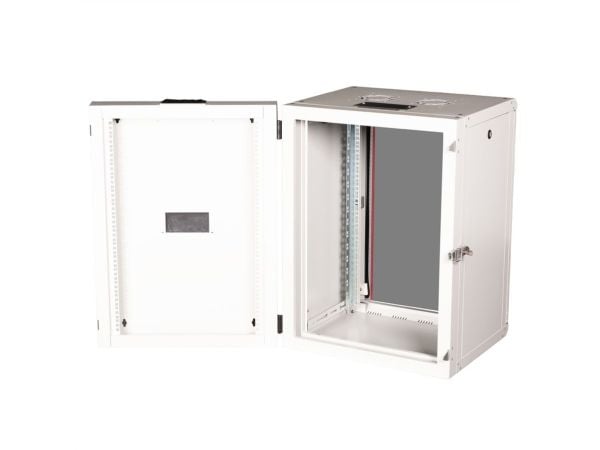 ROLINE 26.21.0013, Veggmonterbar hylle, 16U, 50 kg, Nøkkellås, Rack skinner, 44,2 kg