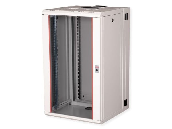 ROLINE 26.21.0014, Väggmonterad rack, 20U, 50 kg, Knapplås, Kuggskenor, 52,1 kg