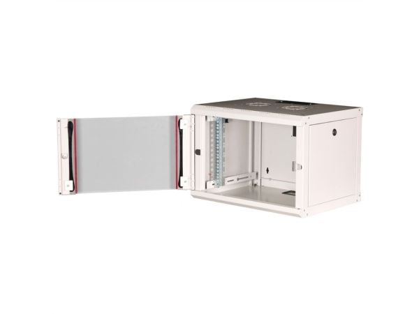 ROLINE 26.21.0000, Veggmonterbar hylle, 7U, Nøkkellås, Rack skinner, 14,5 kg, Grå