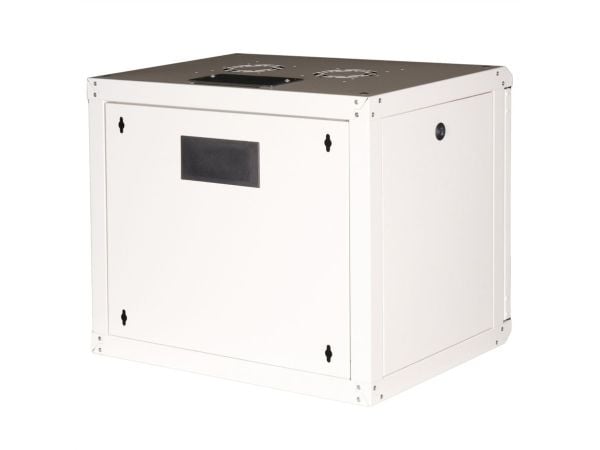 ROLINE 26.21.0002, Veggmonterbar hylle, 9U, Nøkkellås, Rack skinner, 17,6 kg, Grå