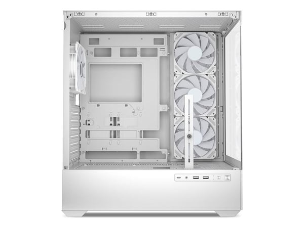 Sharkoon AK6 RGB, PC, Hvit, ATX, Micro ATX, Mini-ATX, Herdet glass, Multi, 17 cm