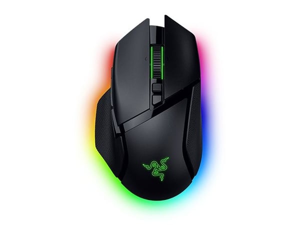 Razer Basilisk V3 pro 35K - Mus - ergonomisk - høyrehendt - optisk - 11 knapper - trådløs, kablet - Bluetooth, USB-C, 2.4 GHz - USB trådløs mottake...