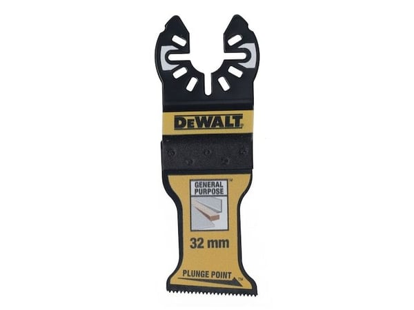 DeWALT DT20774-QZ Sägeblatt 1 St., Tigersågblad, Metall, Gipsskivor, Plast, Trä, Trä med spik, Bimetall, Svart, Gul, 3,2 cm