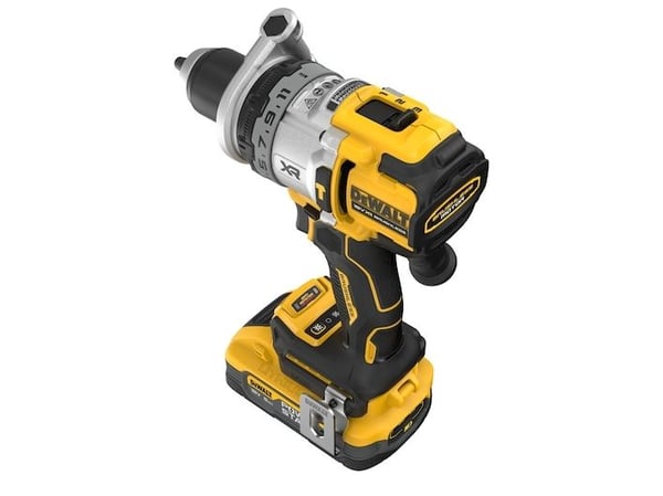 DeWALT DCD1007H2T-QW, Pistooliporakone, Harjaton, musta, Keltainen, 1,3 cm, 2250 RPM, 6,6 cm