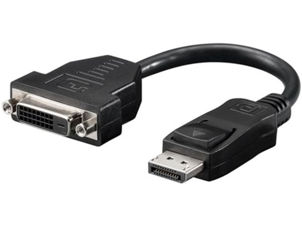 Goobay DisplayPort - DVI-D M/F, 0,2 m, DisplayPort, DVI-D, Hankjønn, Hunkjønn, Nickel