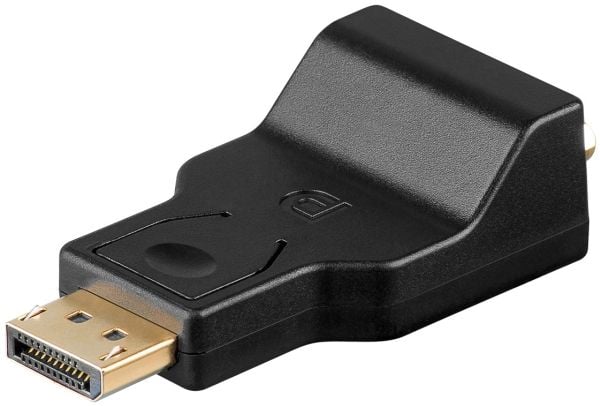 Goobay 63489, DisplayPort, VGA, Sort