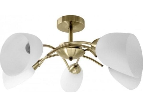 Activejet Classic taklysekrone pendellampe NIKITA Patina 5xE27 til stuen, 5 pære(r), E27, IP20