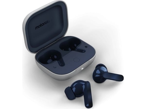 Motorola - True wireless-hodetelefoner med mikrofon - i øret - Bluetooth - aktiv støydemping - stjernelysblå