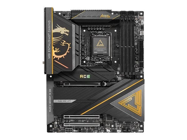 MSI MEG Z890 ACE - Moderkort - ATX - LGA1851-uttag - Z890 Chipuppsättning - USB-C 3.2 Gen 2x2, USB 3.2 Gen 1, USB 3.2 Gen 2, USB4, USB-C 3.2 Gen2 -...