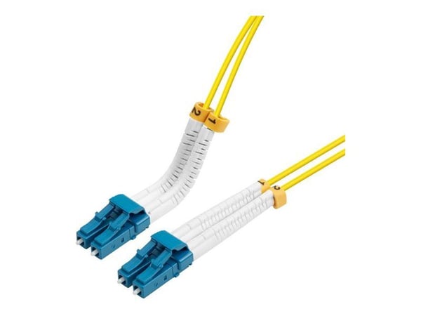 Lanview Bendable - Koblingskabel - LC/UPC-enkeltmodus (hann) til LC/UPC-enkeltmodus (hann) - 10 m - 2 mm - fiberoptisk - dupleks - 9 / 125 micron -...