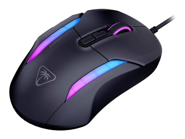 Turtle Beach Kone II - Mus - ergonomisk - optisk - 7 knapper - kablet - USB - svart