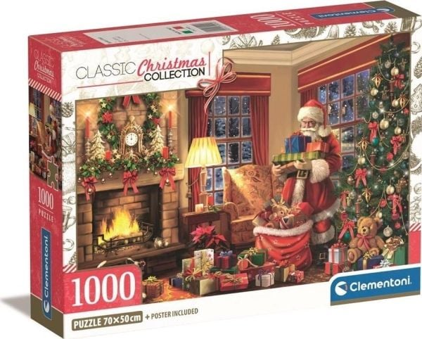 HP Santa Puzzle Clementoni 2024, 1000 d. HP Santa Puzzle Clementoni 2024, 1000 d.