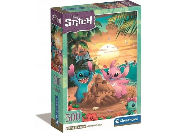 Clementoni Puslespil HQC Disney Stitch, 500 brikker
