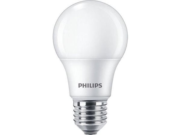 Philips Pære, 60 W, A60, E27, 8 W, 60 W, E27, 806 lm, 15000 timer, Naturlig hvitt lys