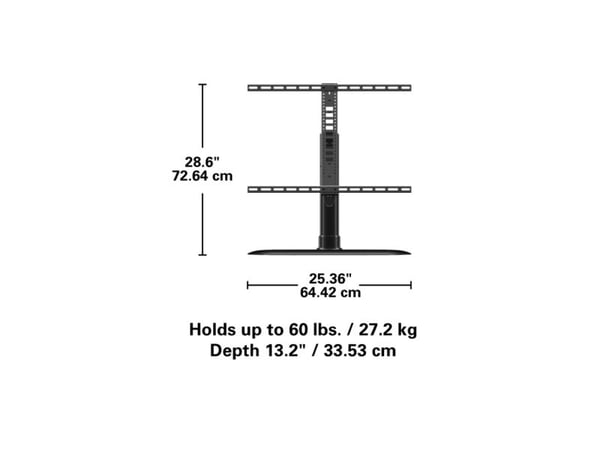 SANUS FTVS1, 81,3 cm (32"), 165,1 cm (65"), 75 x 75 mm, 600 x 400 mm, -35 - 35°, Sort