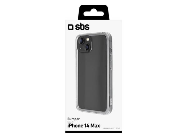 SBS TEBUMPIP1467T, Suojus, Apple, iPhone 14 Plus, 17 cm (6.7"), Läpinäkyvä