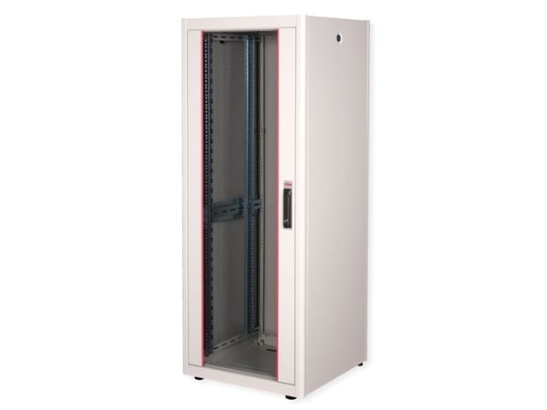 ROLINE 26.21.0037, Frittstående hylle, 32U, 600 kg, Rack skinner, Justerbare bein, 61 kg