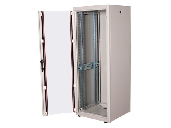 ROLINE 26.21.0037, Frittstående hylle, 32U, 600 kg, Rack skinner, Justerbare bein, 61 kg