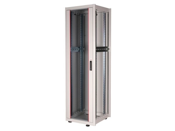ROLINE 26.21.0042, Frittstående hylle, 42U, 600 kg, Rack skinner, Justerbare bein, 72,6 kg