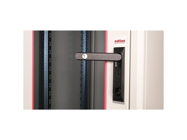 ROLINE 26.21.0031, Frittstående hylle, 22U, 600 kg, Rack skinner, Justerbare bein, 45,4 kg