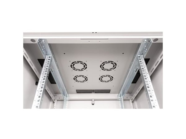 ROLINE 26.21.0033, Frittstående hylle, 22U, 600 kg, Rack skinner, Justerbare bein, 62 kg