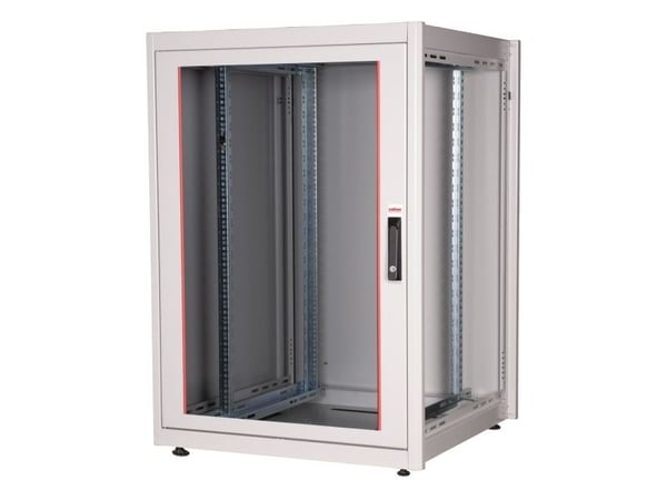 ROLINE 26.21.0033, Frittstående hylle, 22U, 600 kg, Rack skinner, Justerbare bein, 62 kg
