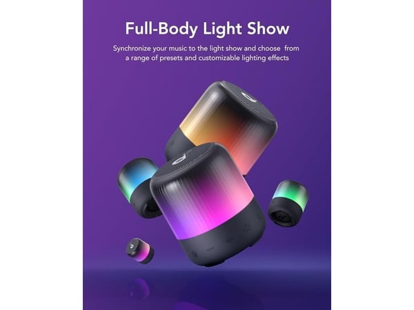 Soundcore Glow Mini - BT-kannettava kaiutin, musta