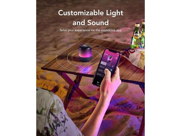 Soundcore Glow Mini - BT-kannettava kaiutin, musta