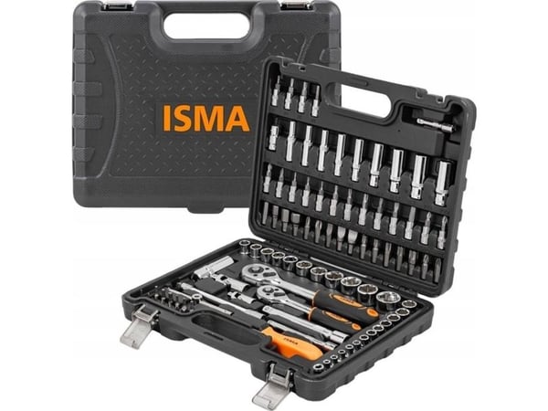 isma-työkalut 94el. 1/4" ja 3/8" (6-kärkiset) (4-22mm)