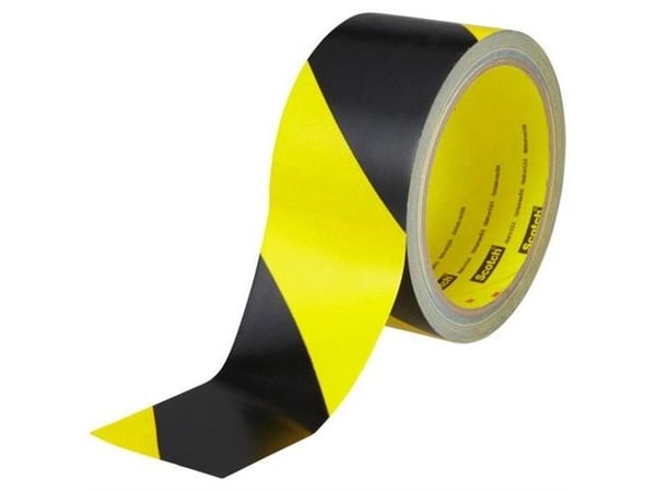 3M 5702, Svart, Gul, Gummi, Vinyl, 33 m, 50 mm