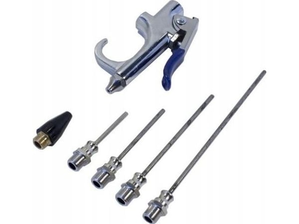 Rockforce pneumaattinen puhalluspistooli + 4 suutinta