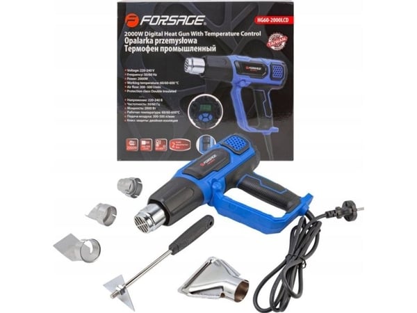 Suuttimilla varustetut forsage-sähköparkit (230V, 50/60Hz, 2000W, 60-600 astetta, 300-500l/min)