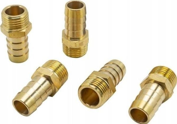 Forsage Pneumaattinen liitin 1/2" ulkokierre - "kalanruoto" 16mm (5 kpl:n sarja)