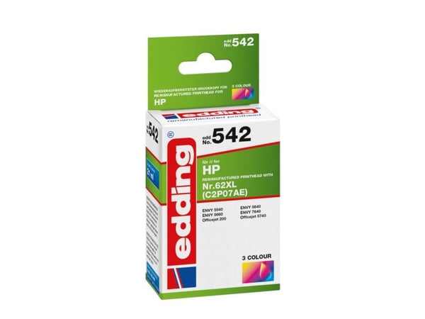 Edding EDD-542, Cyan, Fiolblå, Gult, 21 ml, 3 stykker, Multipakke