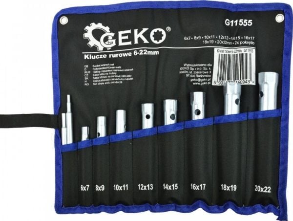 Geko Putkiavaimet 6-22MM (12/24) G11555 GEKO GEKO