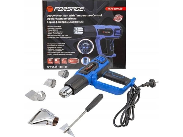 Suuttimilla varustetut forsage-sähköparkit (230V, 50/60Hz, 2000W, 60/350/600 astetta, 50/300/500l/min)