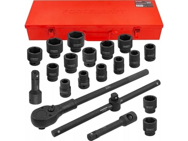 forcekraft iskutyökalut 3/4" 21-osainen (6-kärkinen) (17-50mm)