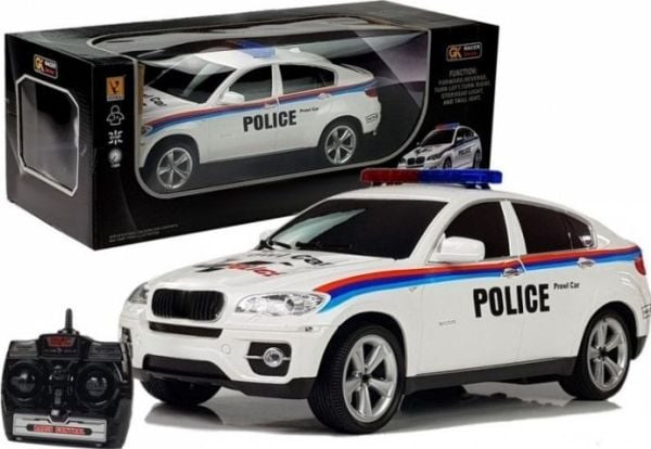 Lean Toys politibil med fjernkontroll 1:14