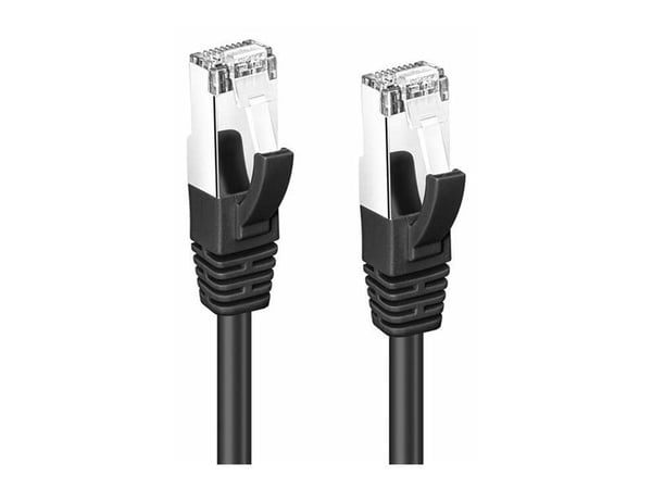 Microconnect SSTP610S, 10 m, Cat6, S/FTP (S-STP), RJ-45, RJ-45, Musta