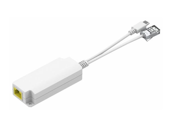 MicroConnect - PoE splitter - DC 40 - 57 V - utgangskontakter: 1 - hvit
