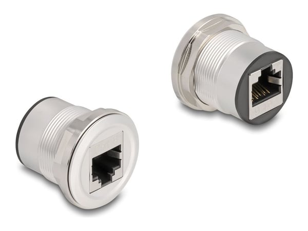 Delock RJ45-paneeliliitäntäkytkentä Cat.6 STP alumiini Delock RJ45-paneeliliitäntäkytkentä Cat.6 STP alumiini