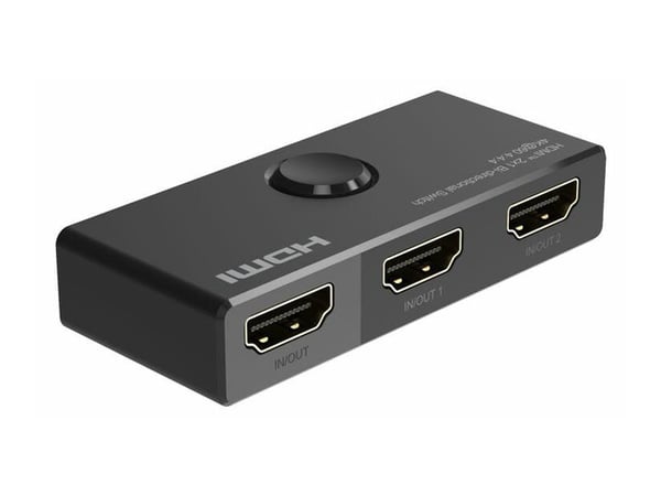 MicroConnect - Switch - 4K@60Hz Bi-directional, 4:4:4 HDR - 2 x HDMI - stasjonær