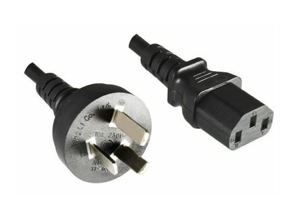 Microconnect PE150418, 1,8 m, Virtapistoke tyyppi I, C13 liitin, H05VV-F, 220 V, 10 A