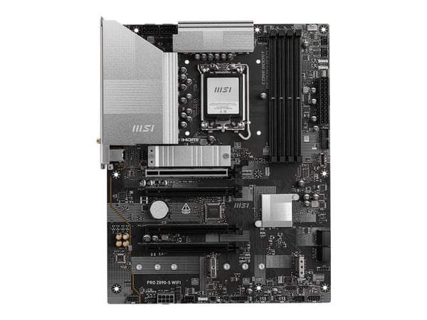 MSI PRO Z890-S WIFI - Hovedkort - ATX - LGA1851-sokkel - Z890 Chipset - USB-C 3.2 Gen 2x2, USB 3.2 Gen 1 - 2.5 Gigabit LAN, Wi-Fi 7, Bluetooth - in...