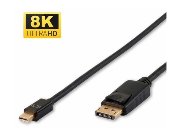 MicroConnect - DisplayPort-kabel - DisplayPort (M) festet til Mini DisplayPort (M) festet - DisplayPort 1.4 - 50 cm - støtter 8K 60 Hz (7680 x 4320...