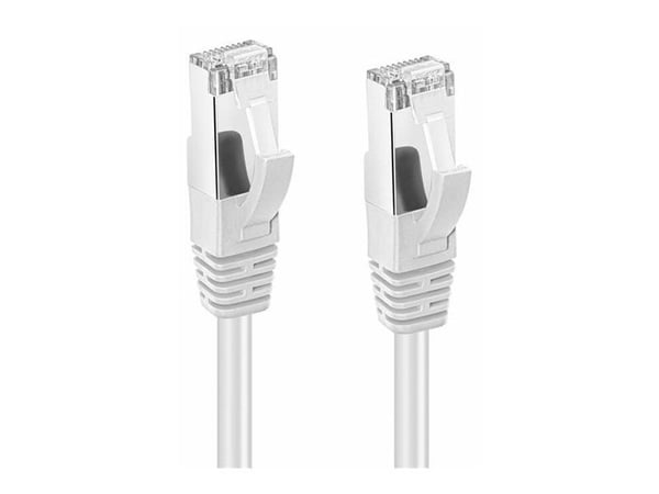 MicroConnect - Koblingskabel - RJ-45 (hann) til RJ-45 (hann) - 5 m - 6 mm - S/FTP - CAT 6a - halogenfri, innendørs, formstøpt, uten hindringer - hvit