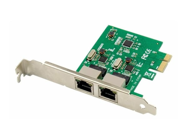 MicroConnect - Nettverksadapter - PCI Express x1 - Gigabit Ethernet x 2