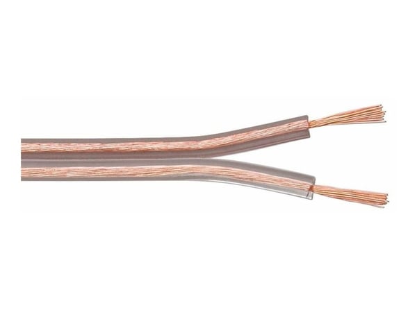 MicroConnect - Bulkhögtalarkabel - 2.5 mm² - 100 m - transparent