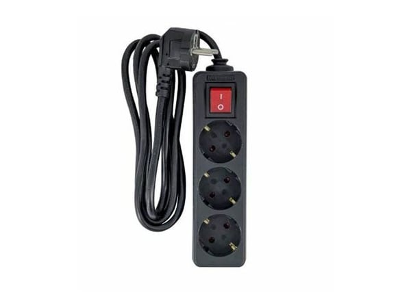 Microconnect MC-GRU0035BS, 5 m, Sisätila, Tyyppi F, Tyyppi F, Kulmikas, musta